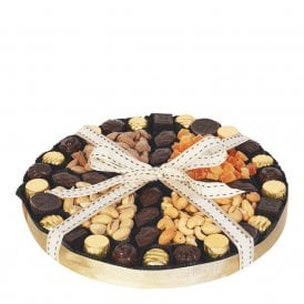11 Inch Nuts Dried Fruits Choc Platter