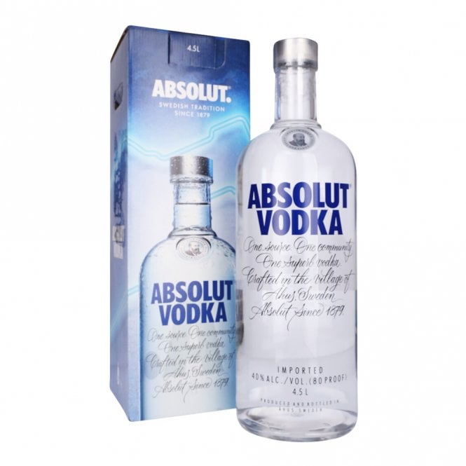 Absolut Blue Vodka - 4.5 Litre