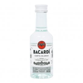 Bacardi Carta Blanca Rum - 5cl Miniature
