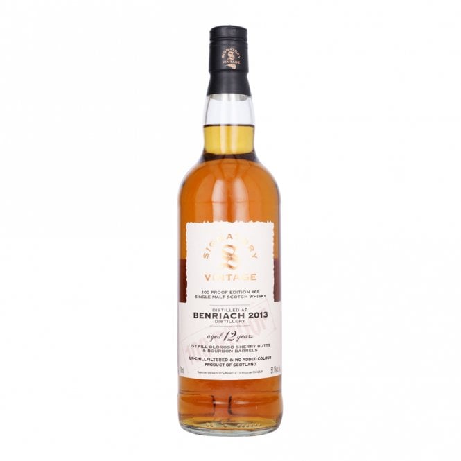 Benriach 2013 - 12 Year Old - 100 Proof - Signatory Vintage