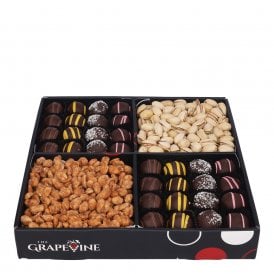 Chocolate & Nuts - 4 Compartment  Square Tray