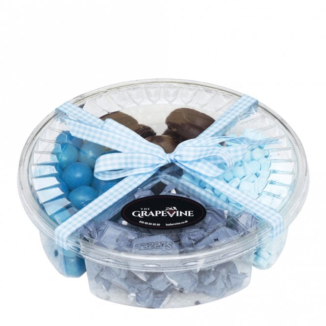 Chocolate & Treats 4 Compartment Tray - Blue