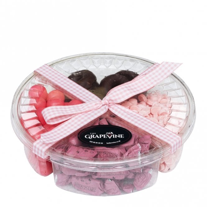 Chocolate & Treats 4 Compartment Tray - Pink