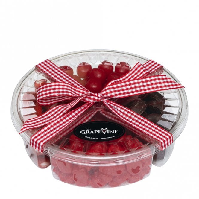 Chocolate & Treats 4 Compartment Tray - Red