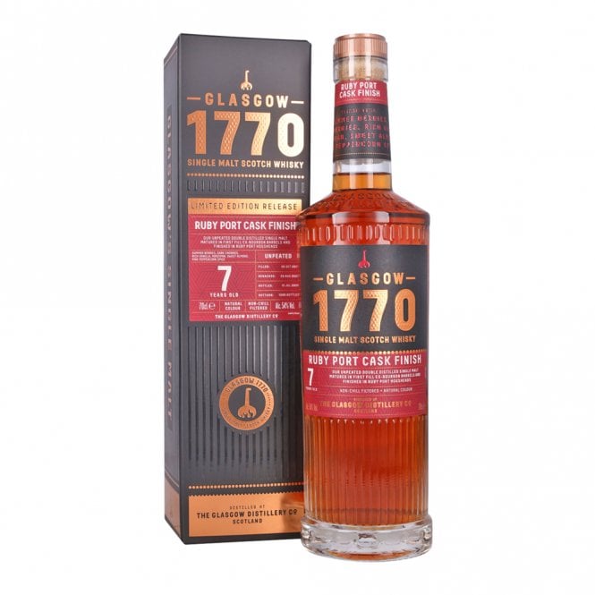 Glasgow 1770 Single Malt - Ruby Port Cask Finish - Batch 2