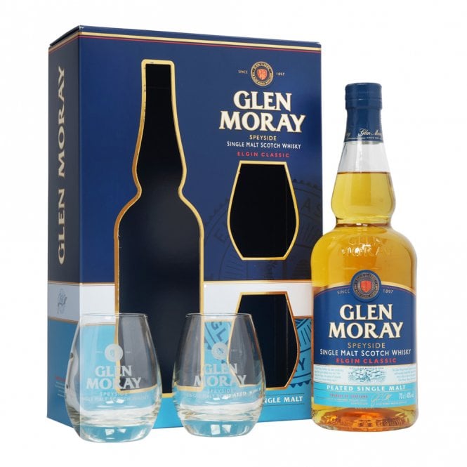 Glen Moray Elgin Classic - Peated - 2 Glass Gift Pack