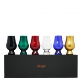 Glencairn Coloured Whisky Glass - Blind Tasting Set of 6 Glasses
