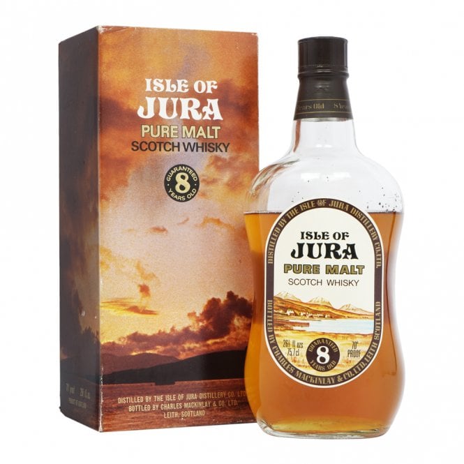 Isle of Jura 8 Year Old - Bottled 1980s - Damaged Box