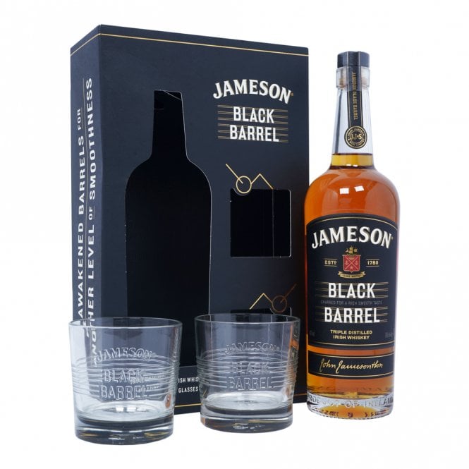 Jameson Black Barrel - 2 Glass Gift Pack