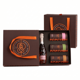 Kernel & Co Popcorn Gift Box & Baglietti Moscato Rose