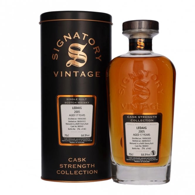 Ledaig 2005 - 17 Year Old - Signatory Cask Strength