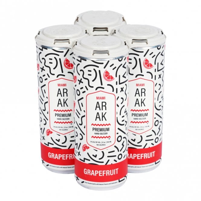 Miami Arak Grapefruit Seltzer  - Pack of 4