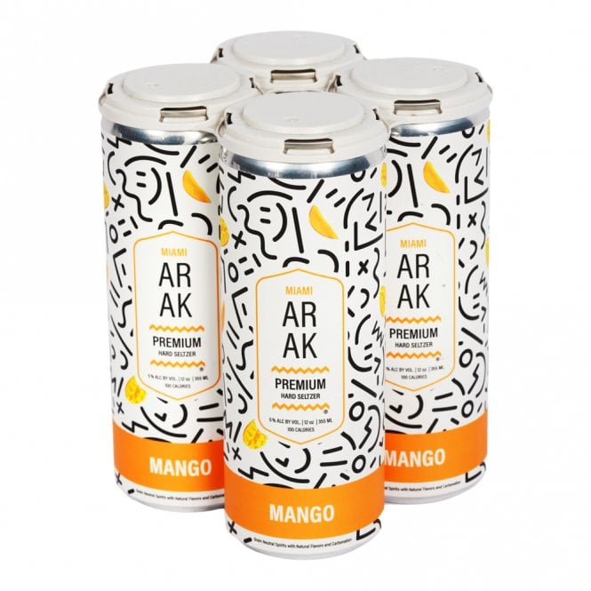 Miami Arak Mango Seltzer  - Pack of 4