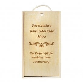 Personalised Wooden Gift Box - Double