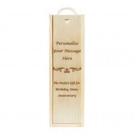 Personalised Wooden Gift Box - Single