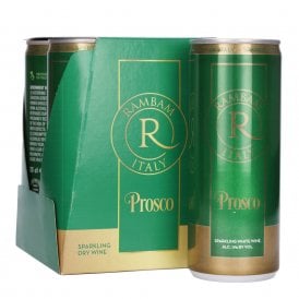 Rambam Sparkling White Wine Can - Pack of 4