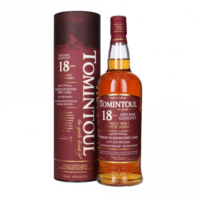 Tomintoul 18 Year Old - Kedem Port Cask Finish